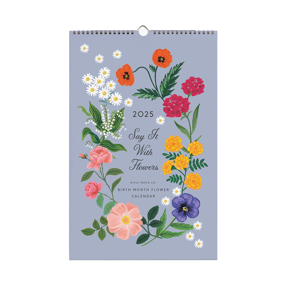 Rifle Paper Co 2025 Wall Calendar Say it with Flowers