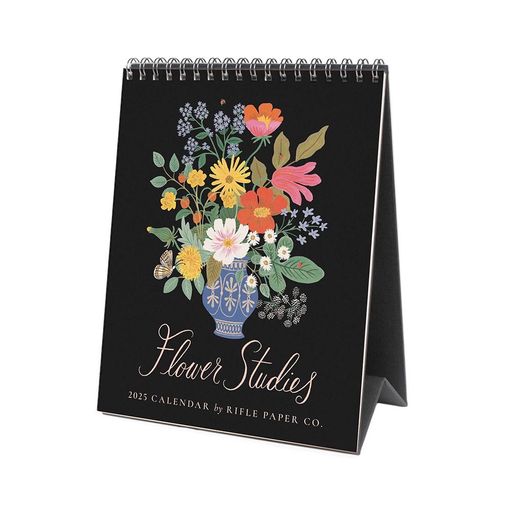 Rifle Paper Co 2025 Desk Calendar Flower Studies