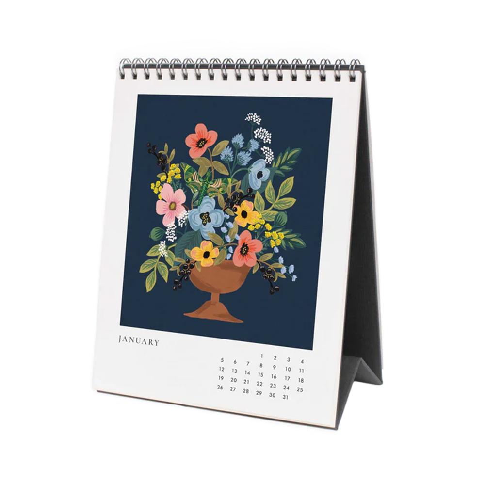 Rifle Paper Co 2025 Desk Calendar Flower Studies