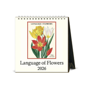 Cavallini 2026 Desk Calendar Language of Flowers