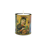 Mexican Candle in Tin Holder Saint