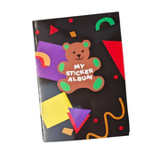 Sticker Garden Sticker Album for Collecting Black