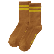 Baggu Ribbed Socks Toffee Stripe