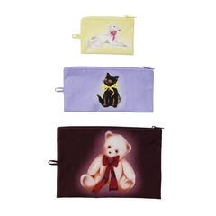 Baggu Flat Pouch Fancy Animals