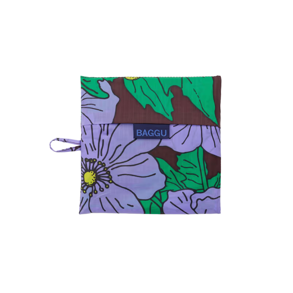 Baggu Big Reusable Bag Maroon Poppy