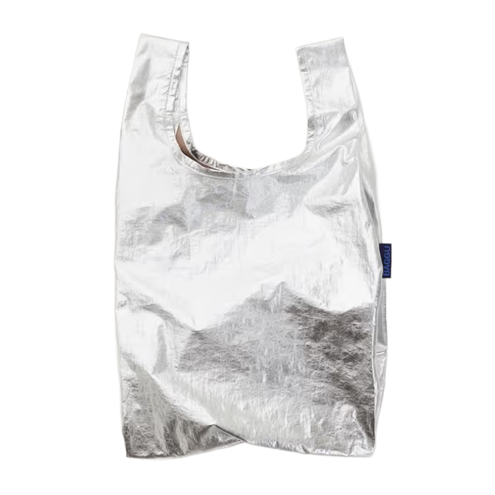 Baggu Baby Reusable Bag Chrome Metallic