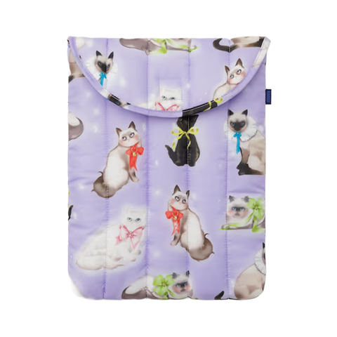 Baggu Puffy Laptop Sleeve 13/14 inch Fancy Cats