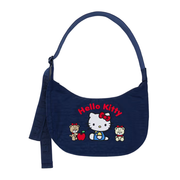 Baggu x Hello Kitty Medium Nylon Crescent Bag Embroidered Hello Kitty & Teddy