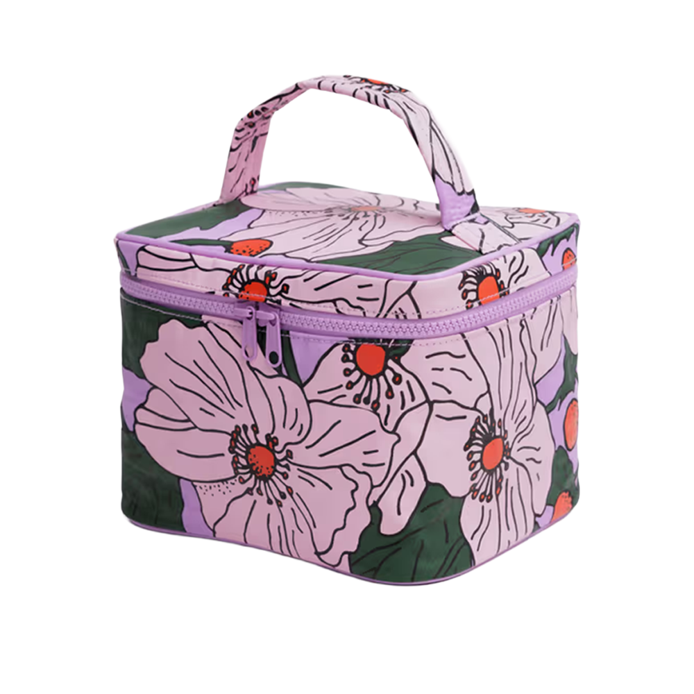 Baggu Large Cosmetic Case Pink Poppy