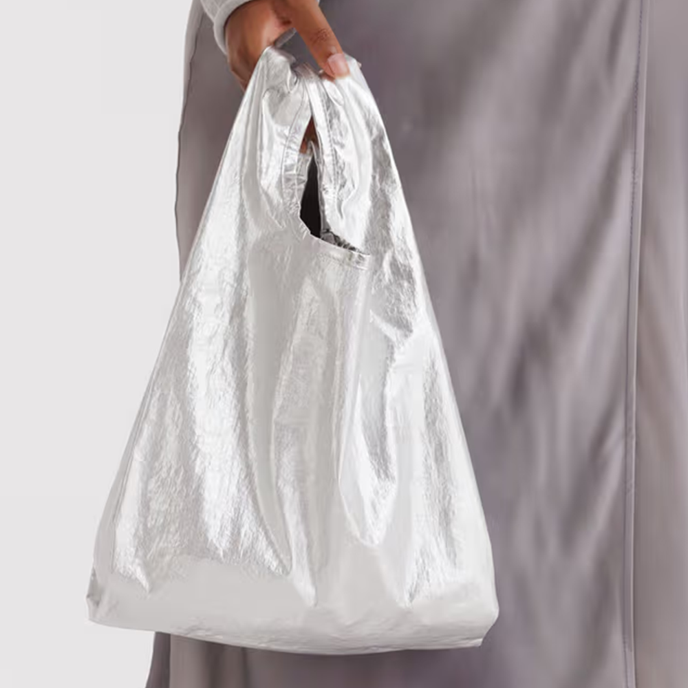 Baggu Baby Reusable Bag Chrome Metallic