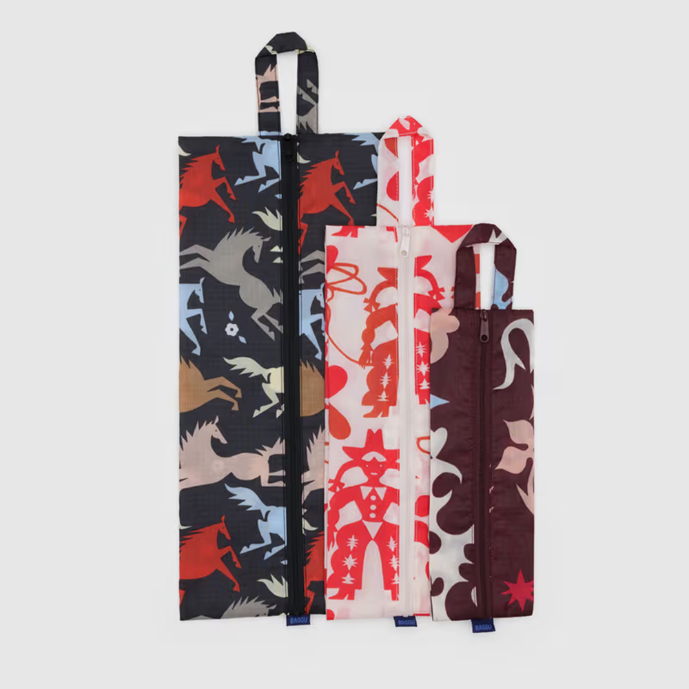 Baggu 3D Zip Pouch Western Cut-Outs