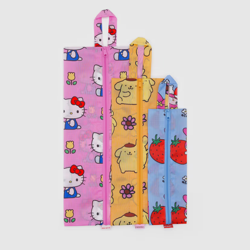 Baggu x Hello Kitty 3D Zip Pouch Floral