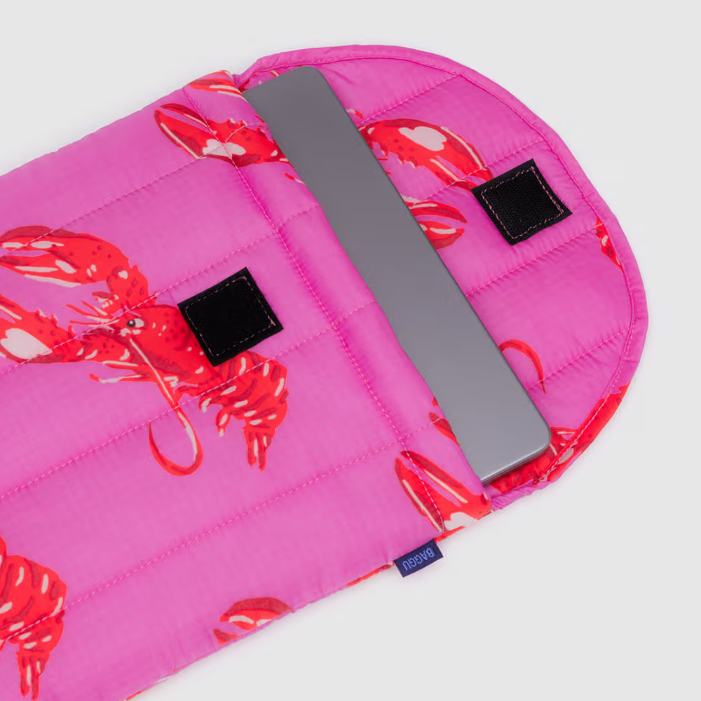 Baggu Puffy Laptop Sleeve 13/14 inch Lobster