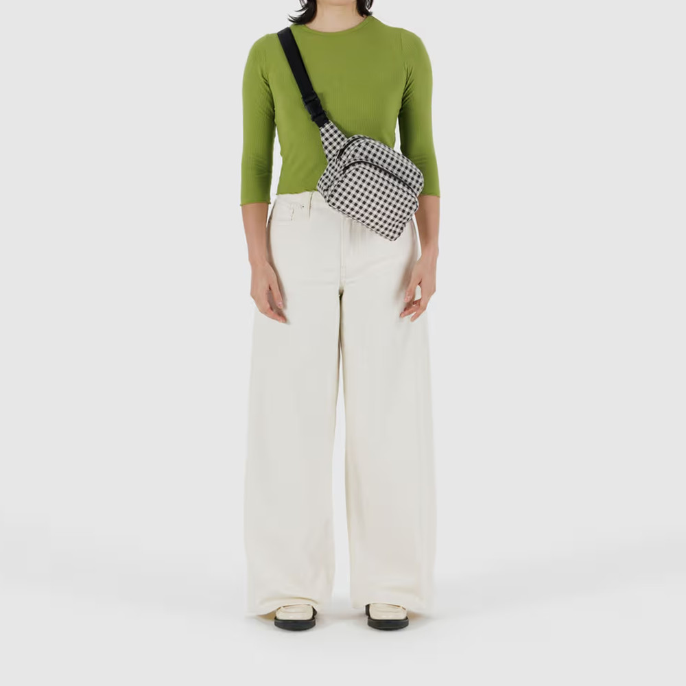 Baggu Fanny Pack Black and White Gingham