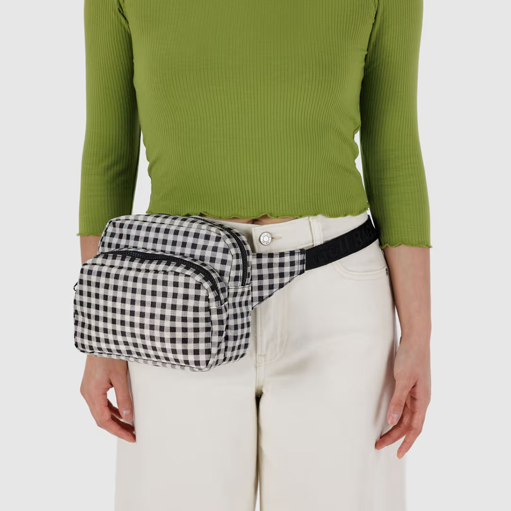 Baggu Fanny Pack Black and White Gingham