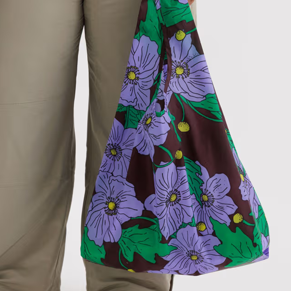 Baggu Standard Resuable Bag Maroon Poppy