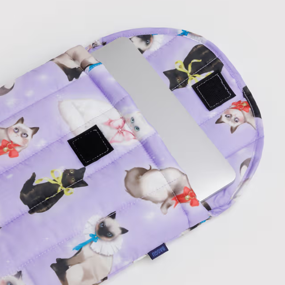 Baggu Puffy Laptop Sleeve 13/14 inch Fancy Cats