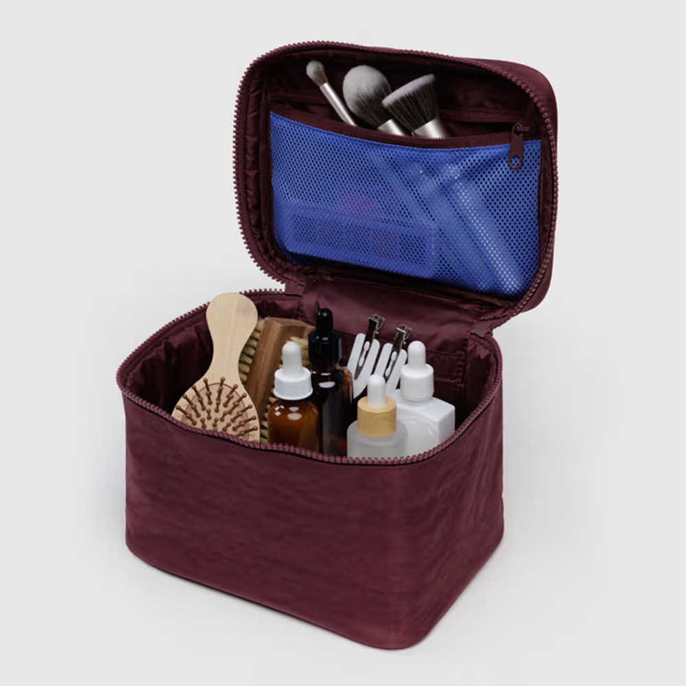 Baggu Large Cosmetic Case Mahogany