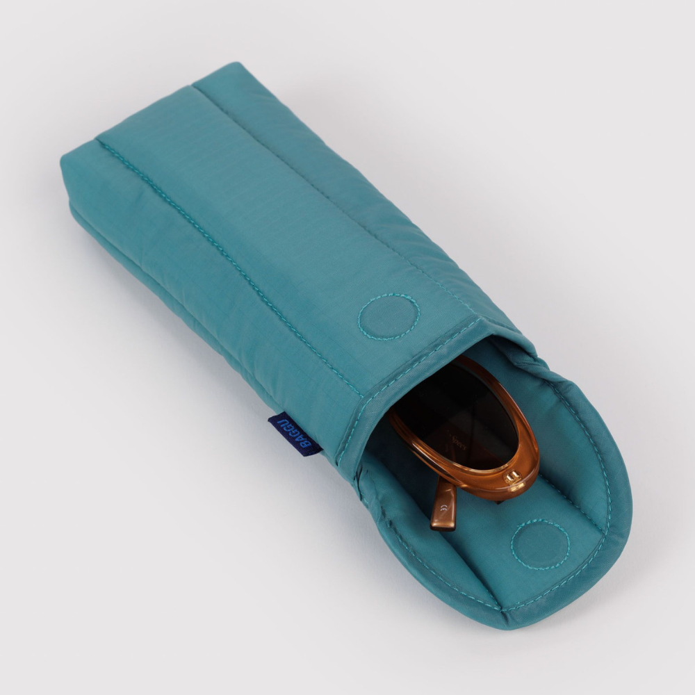 Baggu Puffy Glasses Sleeve  Peacock