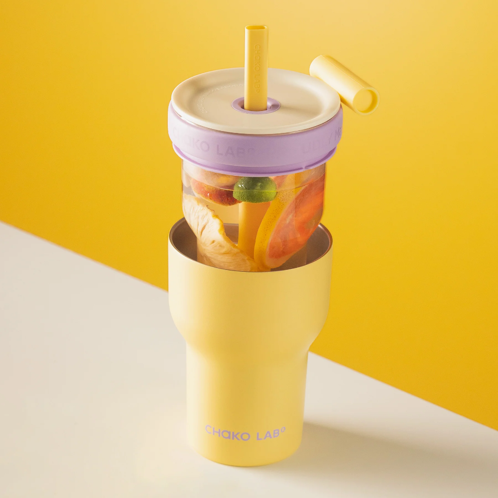 Chako Lab Dual layer Tumbler Yellow Purple