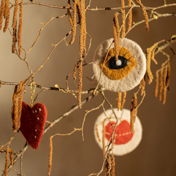 Muskhane Felt Hanging Christmas Decorations Body Set of 3