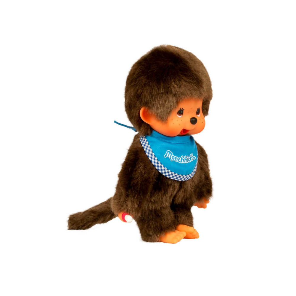Monchhichi 20cm Classic Boy Blue Bib