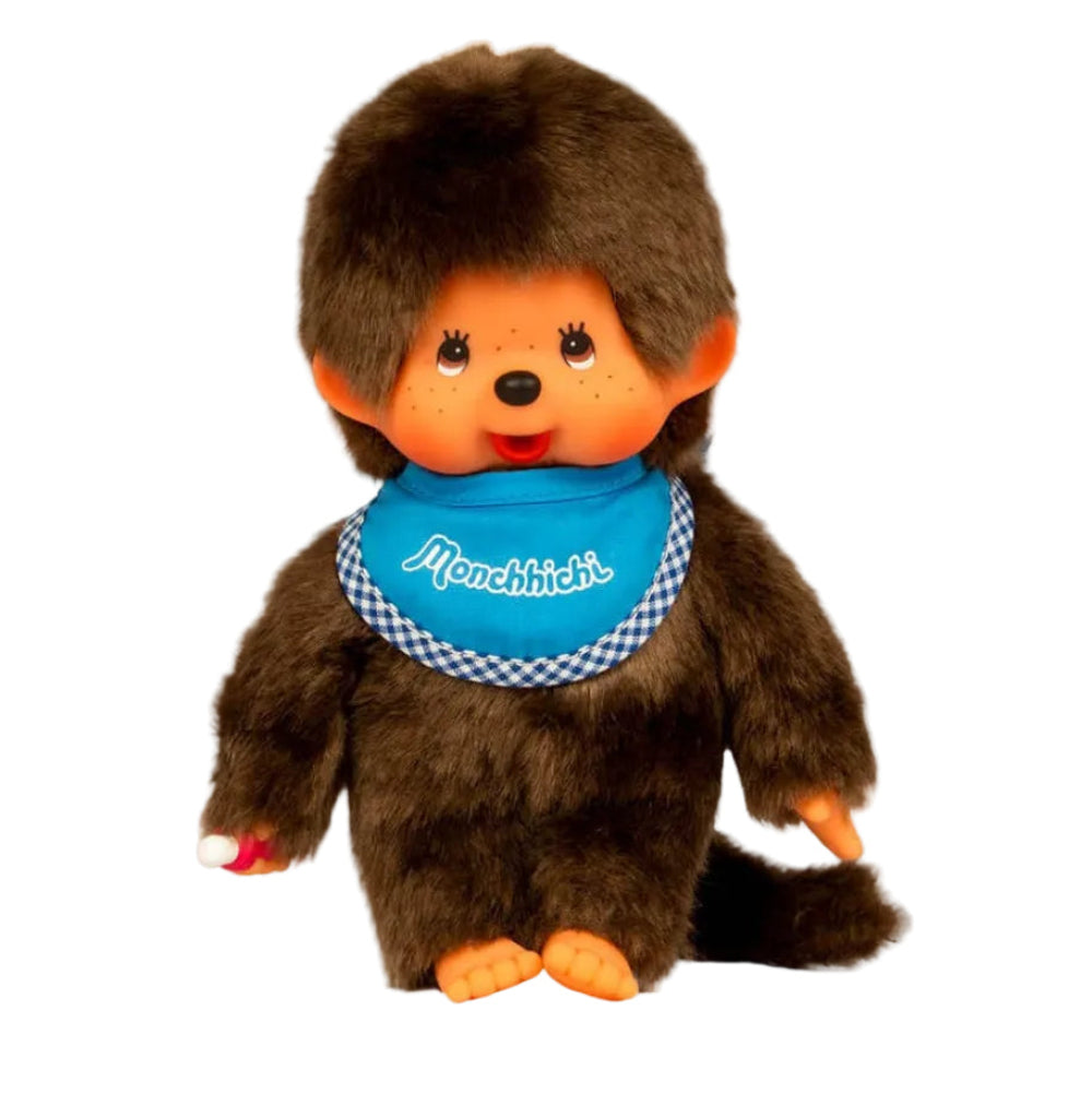 Monchhichi 20cm Classic Boy Blue Bib