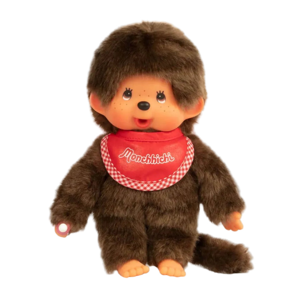 Monchhichi 20cm Classic Boy Red Bib