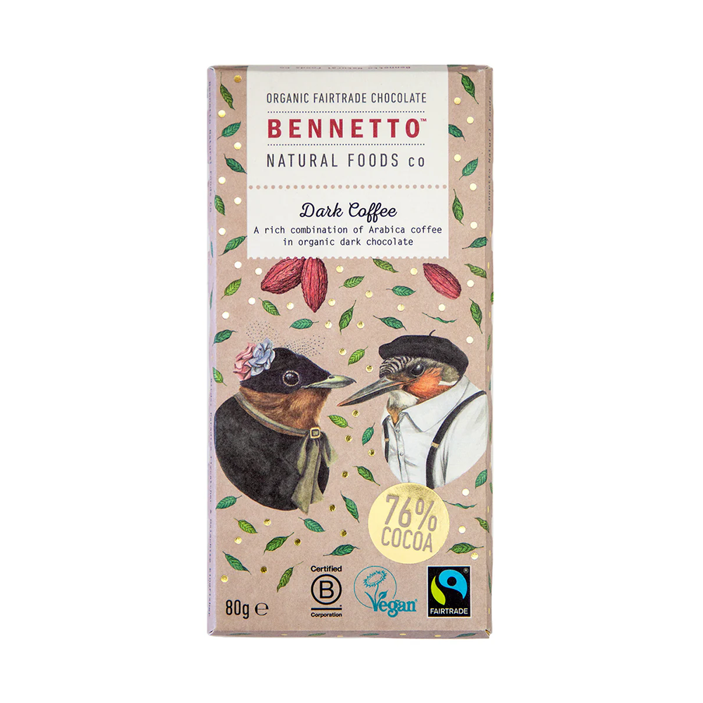 Bennetto Chocolate Dark Coffee 80g