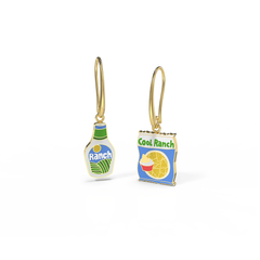 Yellow Owl Hanging Earrings Cool Ranch