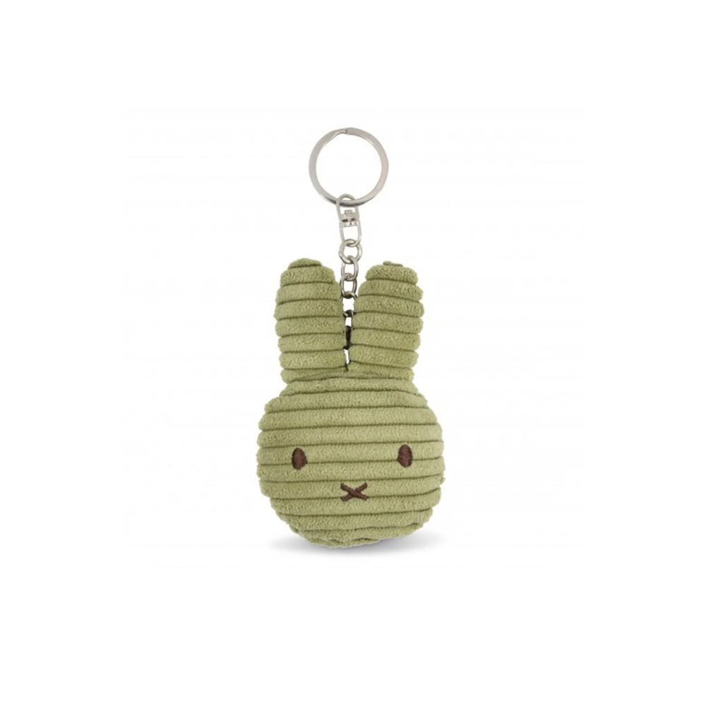 Bon Ton Toys x Miffy Keychain Corduroy Face Olive Green
