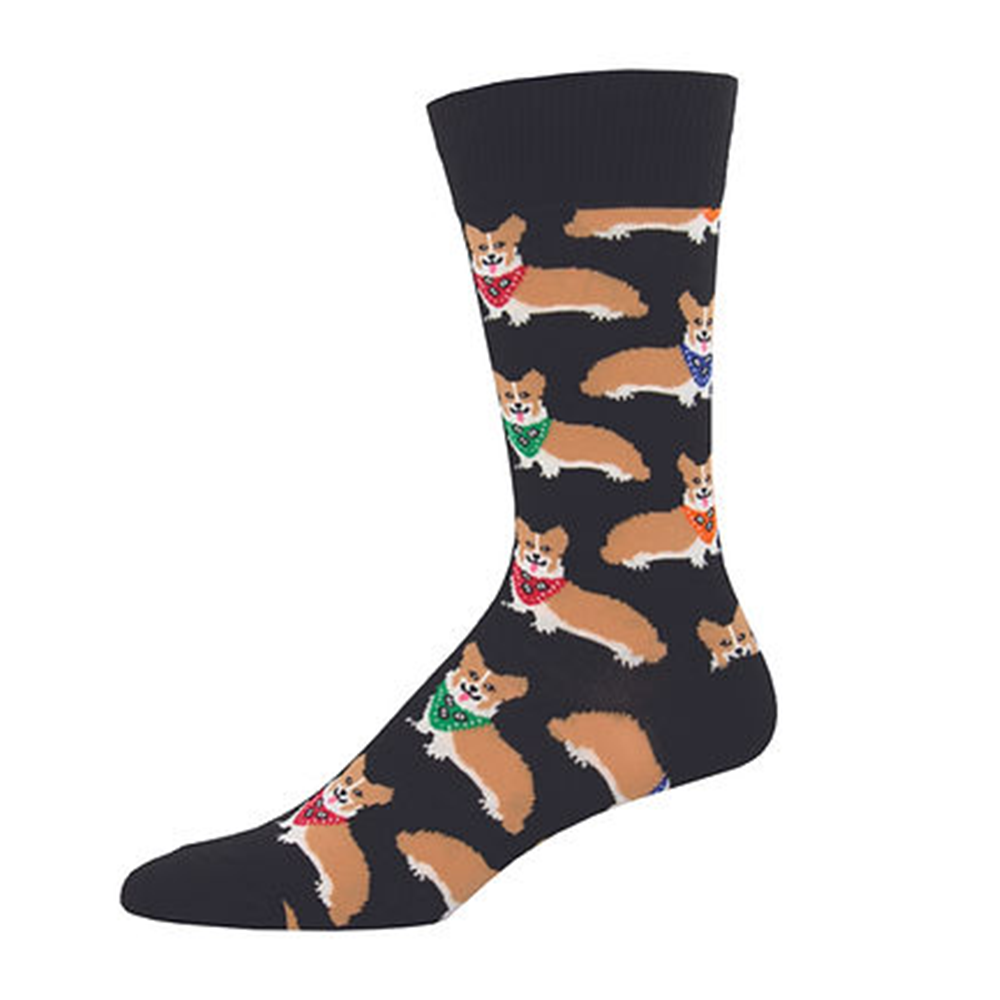 Socksmith Socks Mens Corgi Black
