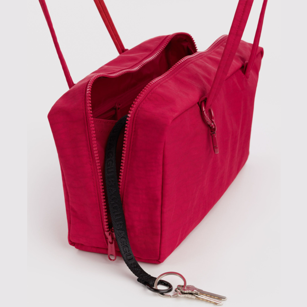 Baggu Nylon Bowler Bag Cherry