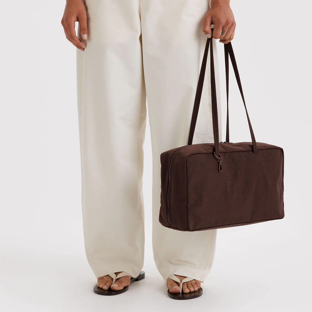 Baggu Nylon Bowler Bag Coffee