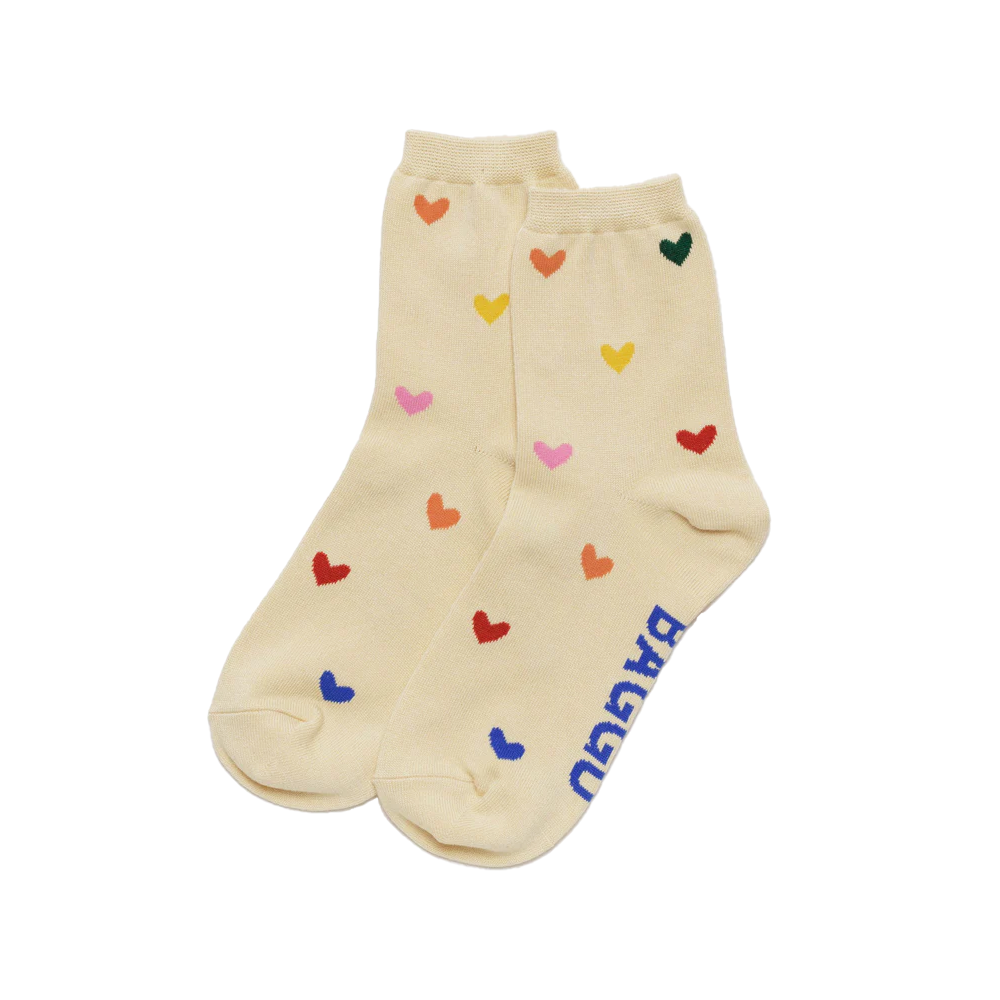 Baggu Crew Socks Hearts