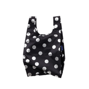 Baggu Baby Reusable Bag Silver Metallic Polka Dot