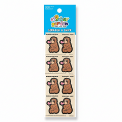 Sticker Garden Sheet Scratch and Sniff Sloth Bubblegum Scent