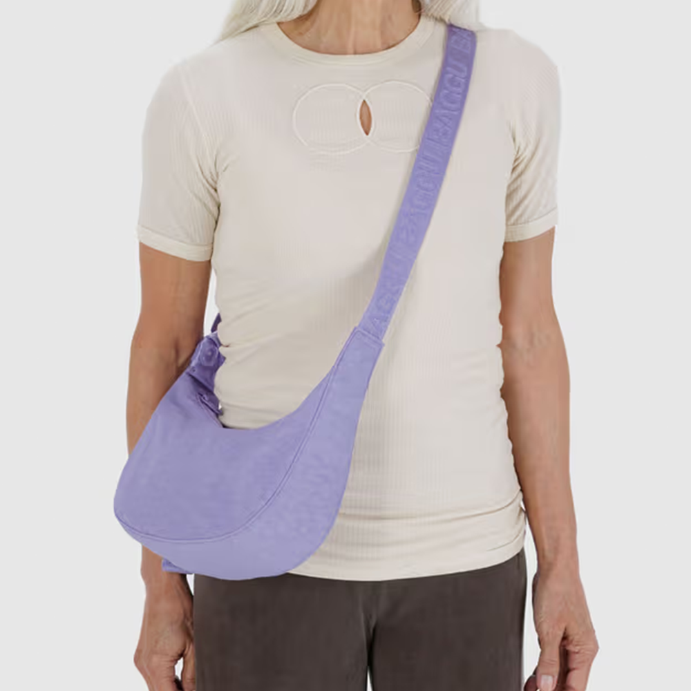 Baggu Small Nylon Crescent Bag Wisteria