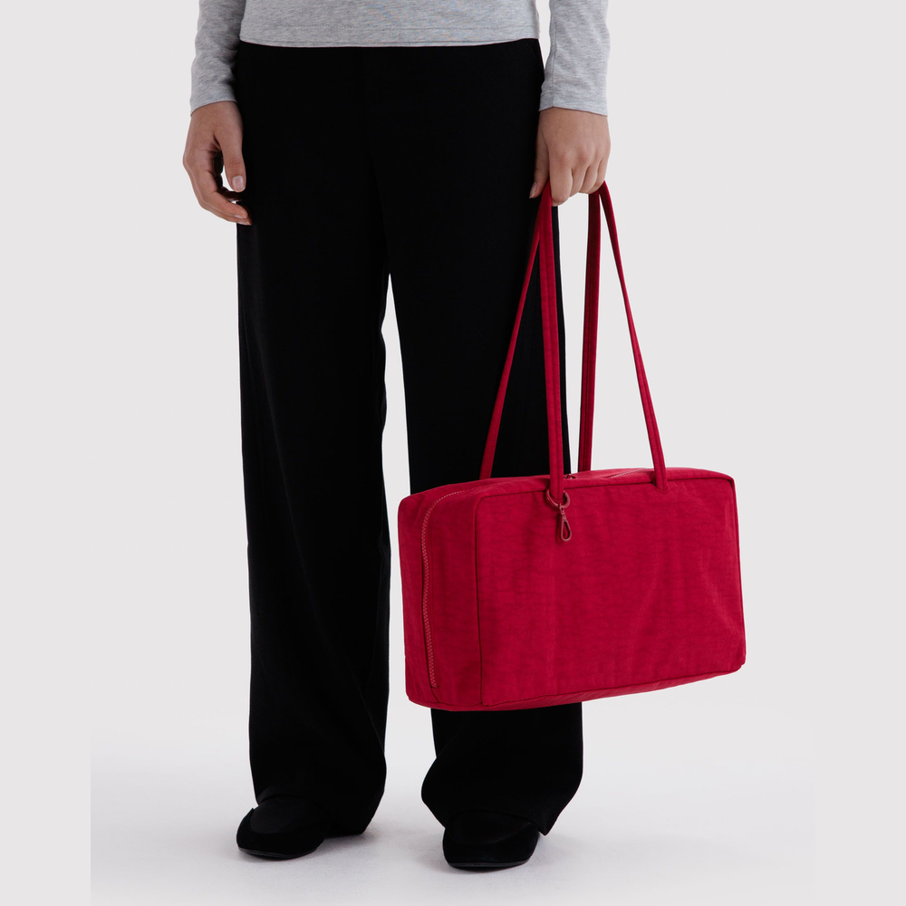 Baggu Medium Nylon Bowler Bag  Cherry