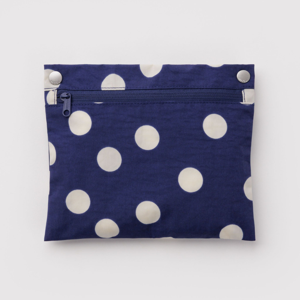 Baggu Cloud Bag Navy and Cream Polka Dot