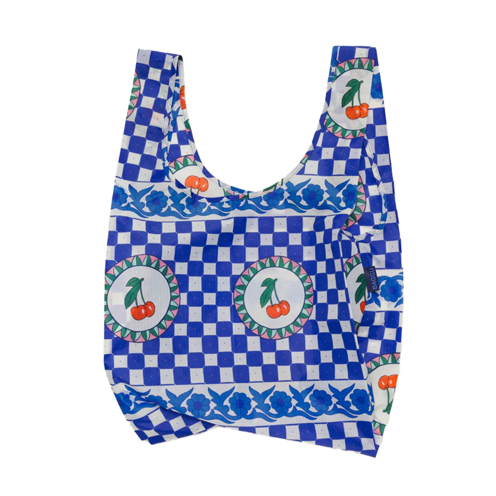 Baggu Standard Reusable Bag Cherry Tile