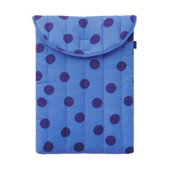 Baggu Puffy Laptop Sleeve 16 inch Blue Polka Dot