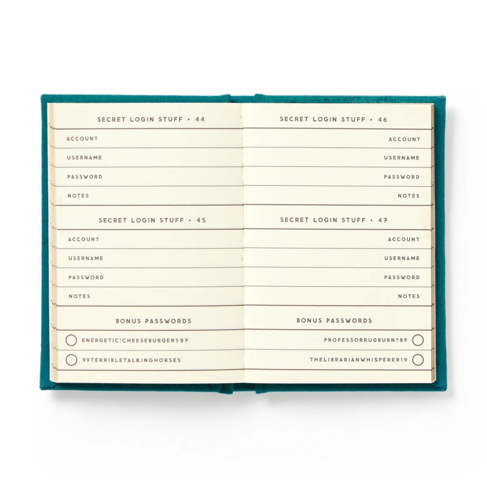 Brass Monkey A Tiny Password Diary Definitely Not My Passwords