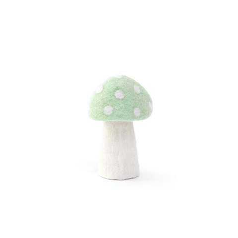 Muskhane 100% Felt Mushroom Dotty Extra Large 13cm Mint