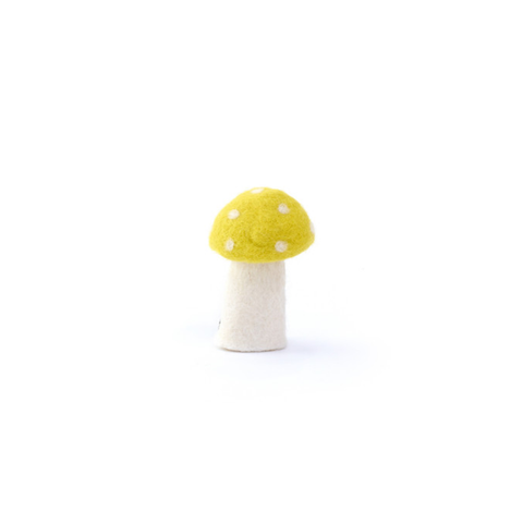 Muskhane 100% Felt Mushroom Dotty Small Sulfur Flower