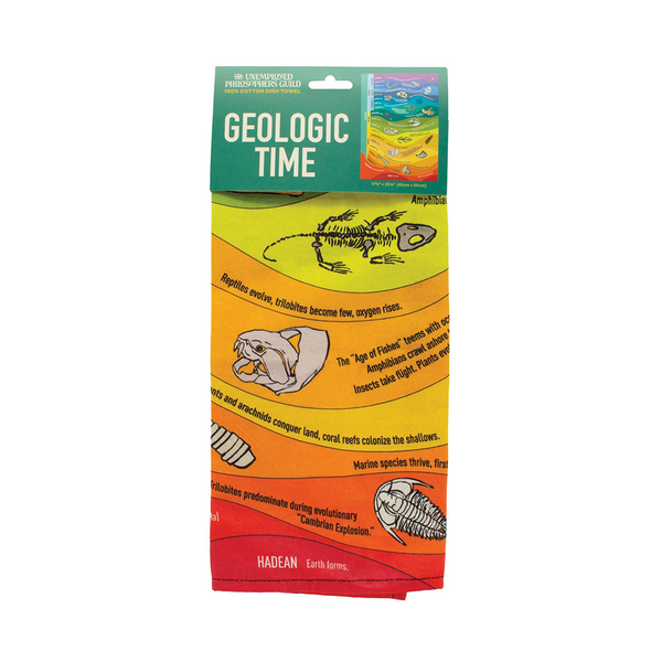 The Unemployed Philosophers Guild Tea Towel Geologic Time