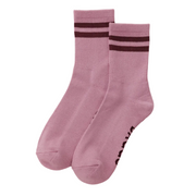 Baggu Ribbed Socks Wild Plum Stripe