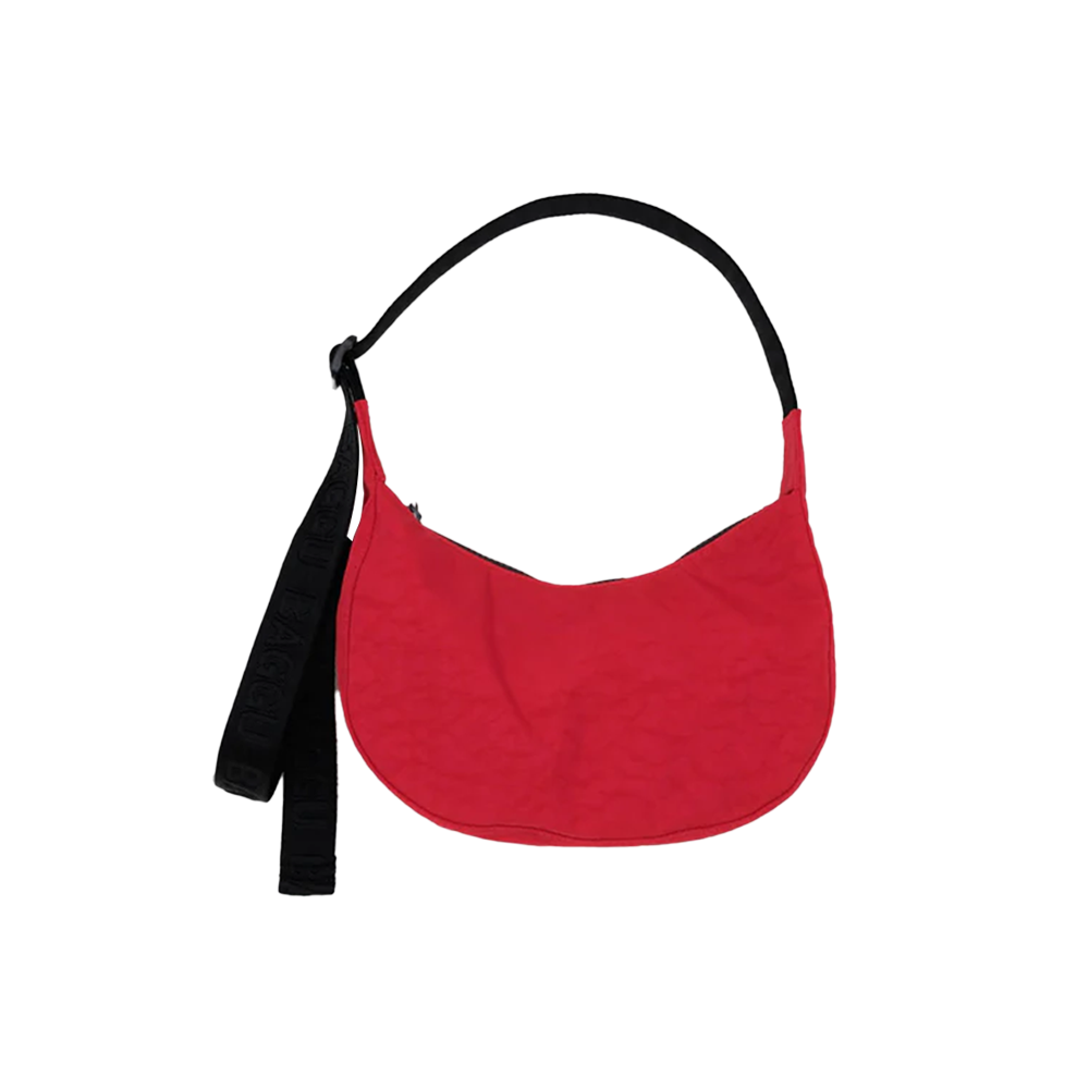 Baggu Small Nylon Crescent Bag Candy Apple