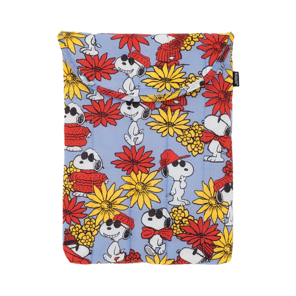 Baggu x Peanuts Puffy Laptop Sleeve 13/14 inch Floral Snoopy