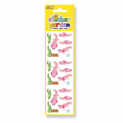 Sticker Garden Sheet Glossy Axolotl Funny Creatures